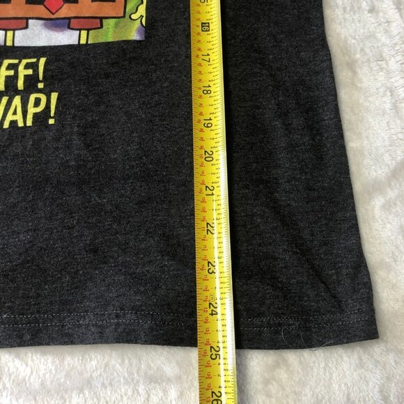 Spongebob & Patrick Face Off! Charcoal Long Sleeve Unisex Shirt Size Small - Picture 8 of 8
